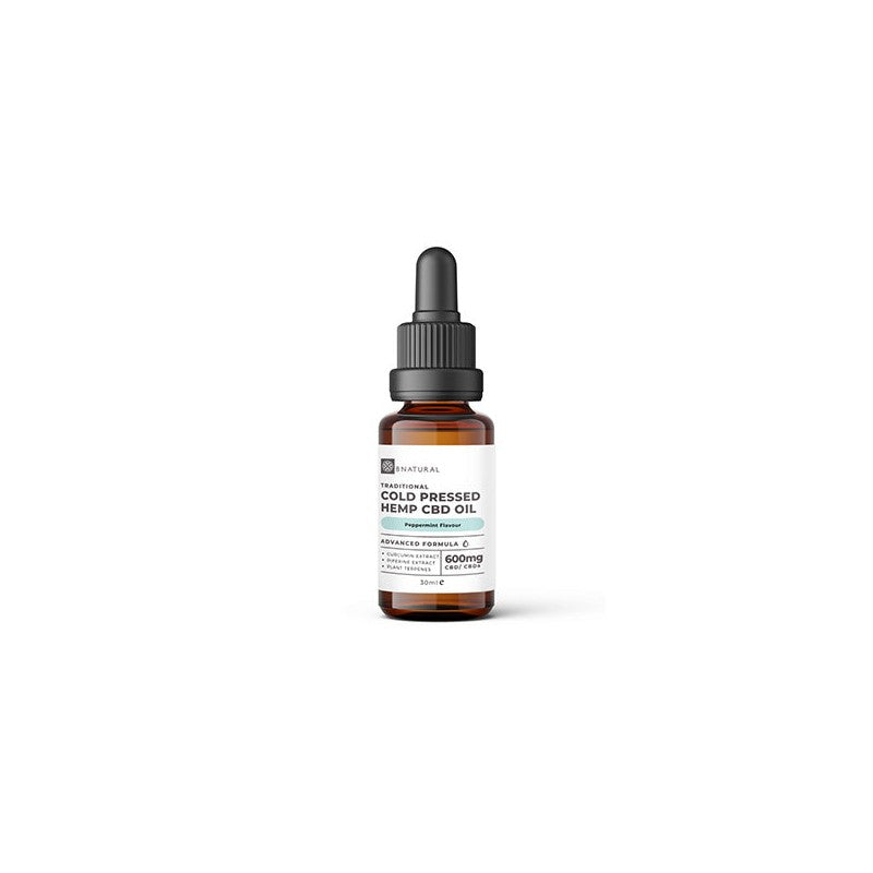 Bnatural Raw Cold Pressed 600mg CBD Hemp Oil - Peppermint