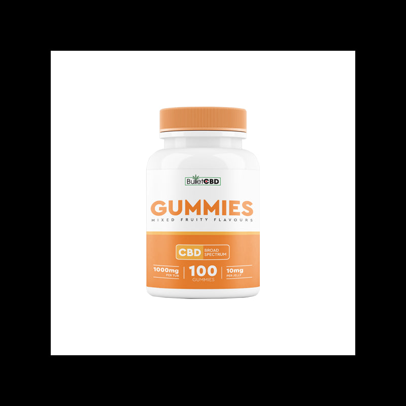 Bullet CBD 1000mg Broad Spectrum CBD Gummies - 100 Pieces