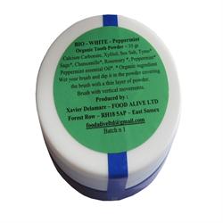 Organic Tooth Powder Peppermint 35 g