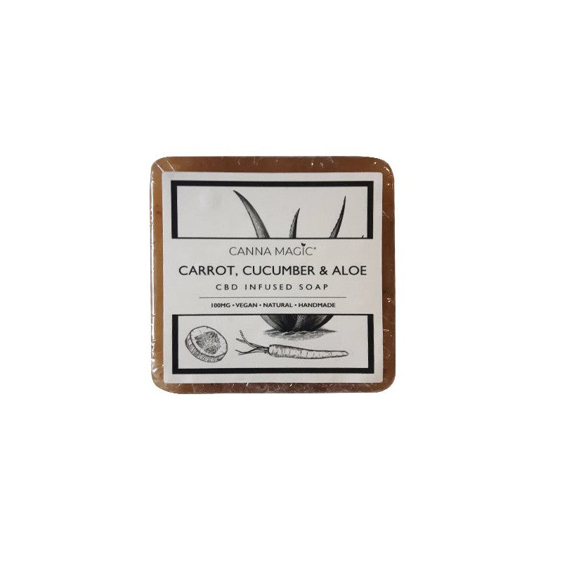 Canna Magic 100mg CBD Carrot, Cucumber & Aloe Soap 145g