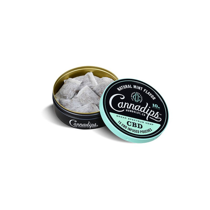 Cannadips 150mg CBD Snus Pouches - Natural Mint