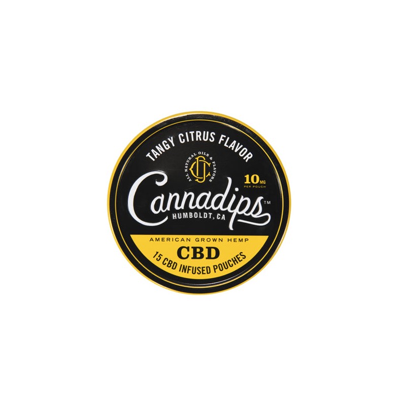 Cannadips 150mg CBD Snus Pouches - Tangy Citrus