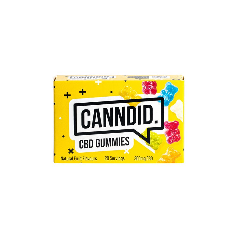 Canndid 300mg CBD Gummies - 20 Pieces (BUY 2 GET 1 FREE)