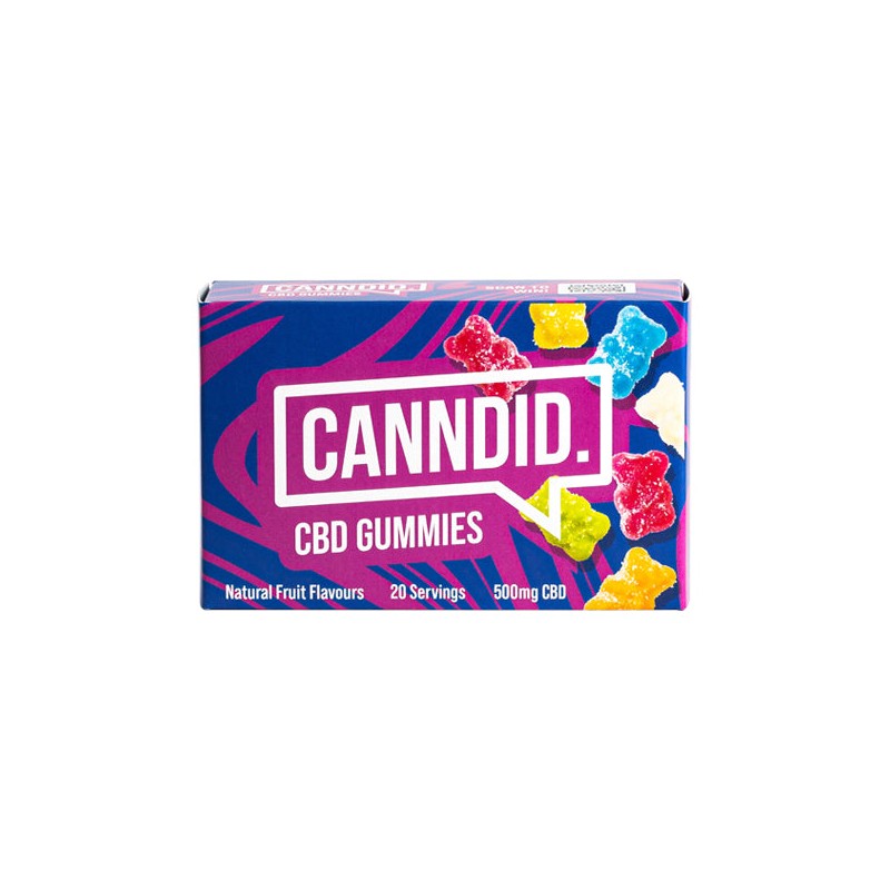 Canndid 500mg CBD Gummies - 20 Pieces (BUY 1 GET 1 FREE)