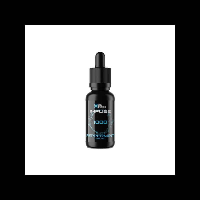 CBD Asylum 1000mg CBD Peppermint infused Oil (BUY 1 GET 2 FREE)