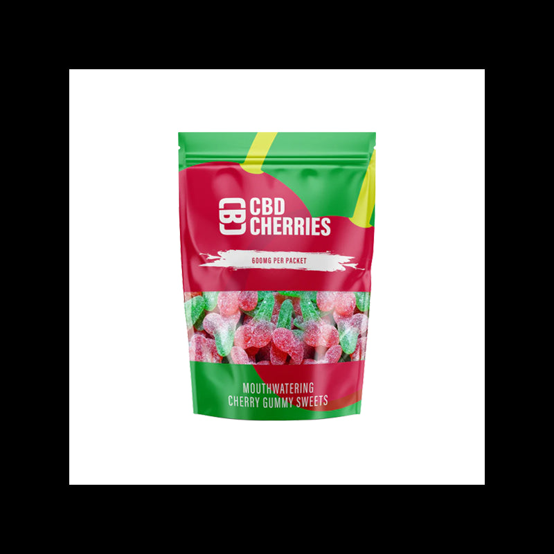 CBD Asylum 600mg CBD Cherry Gummies - 20 Pieces (BUY 1 GET 2 FREE)