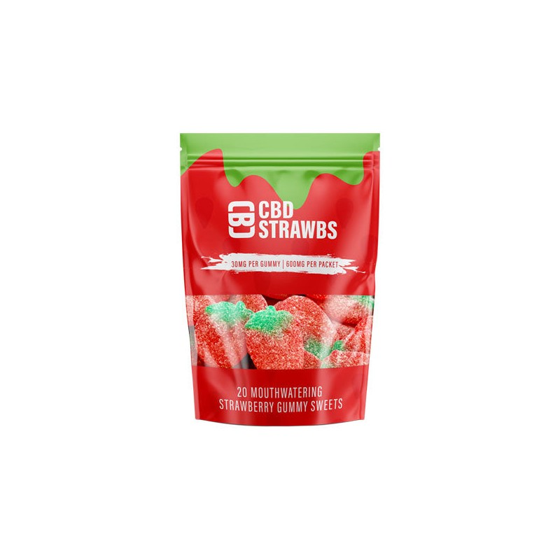 CBD Asylum 600mg Strawberry Gummies Ct Pouch (BUY 1 GET 2 FREE)