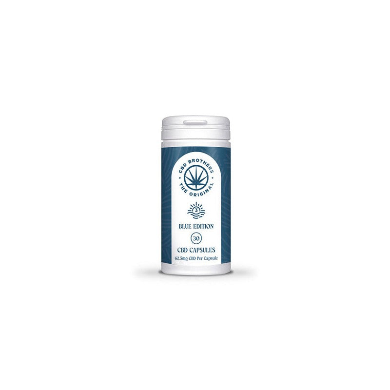 CBD Brothers Blue Edition 1875mg CBD-CBDA Vegan Capsules - 30 Caps