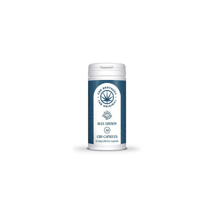 CBD Brothers Blue Edition 375mg CBD-CBDA Vegan Capsules - 30 Caps