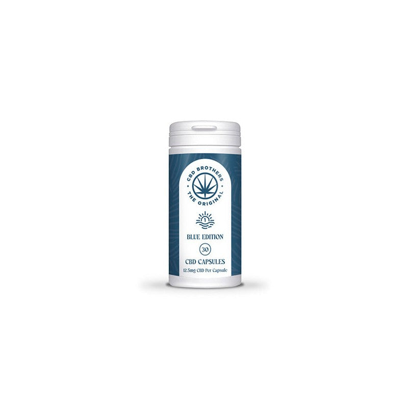 CBD Brothers Blue Edition 375mg CBD-CBDA Vegan Capsules - 30 Caps