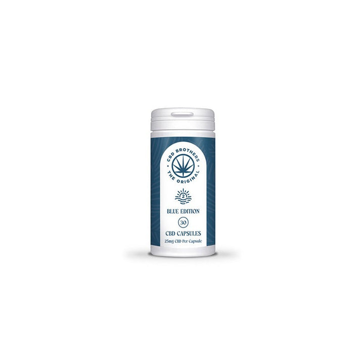 CBD Brothers Blue Edition 750mg CBD-CBDA Vegan Capsules - 30 Caps