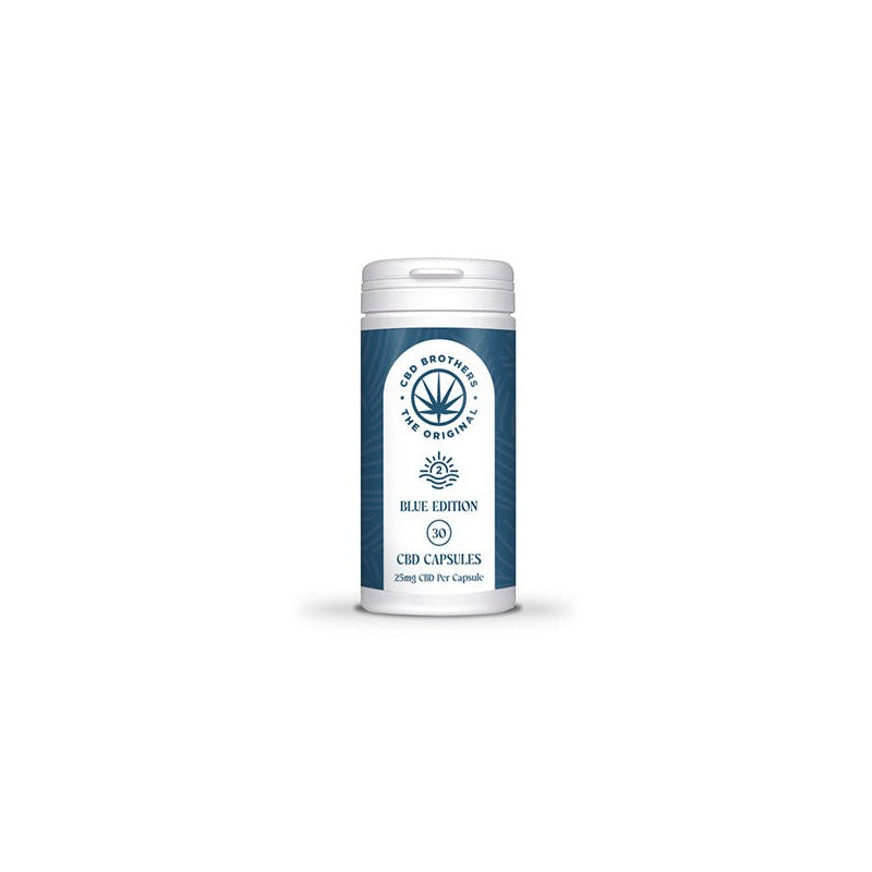 CBD Brothers Blue Edition 750mg CBD-CBDA Vegan Capsules - 30 Caps