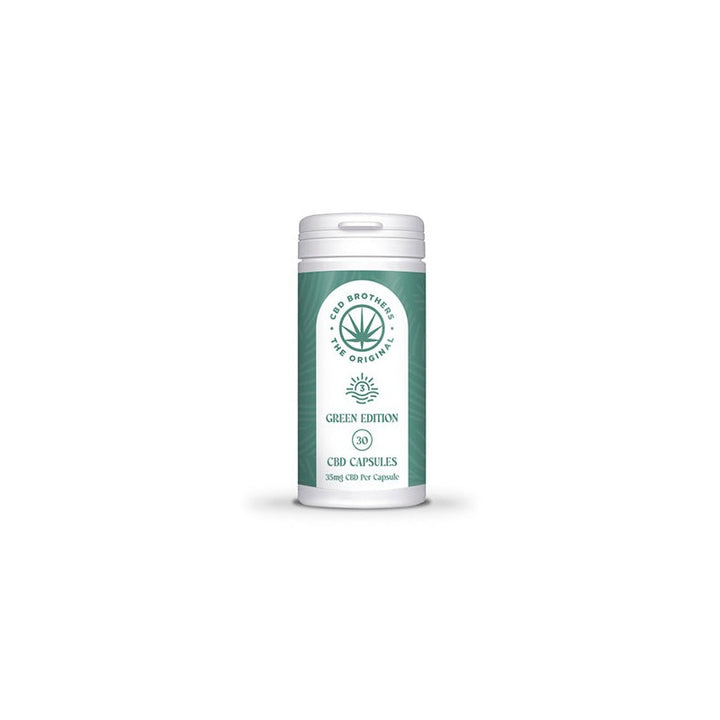 CBD Brothers Green Edition 1050mg CBD-CBDA Vegan Capsules - 30 Caps