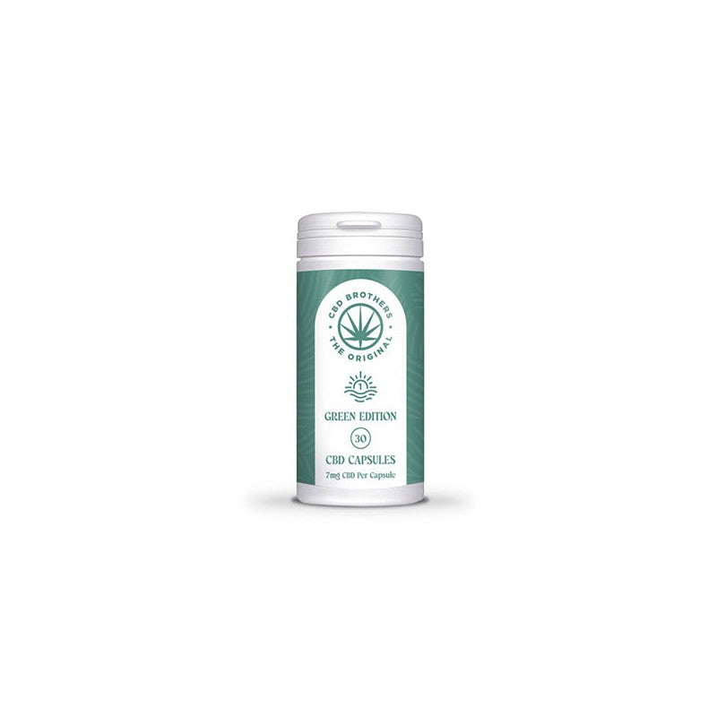 CBD Brothers Green Edition 210mg CBD-CBDA Vegan Capsules - 30 Caps