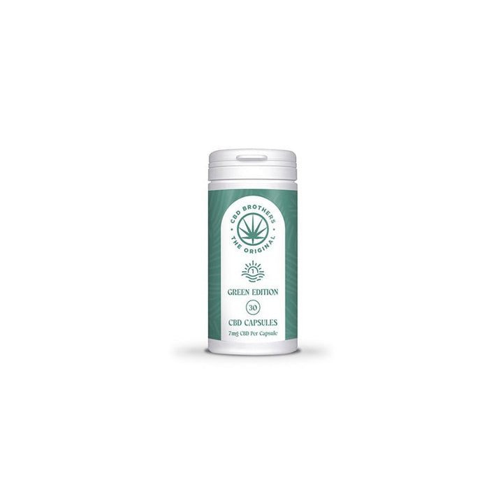 CBD Brothers Green Edition 210mg CBD-CBDA Vegan Capsules - 30 Caps