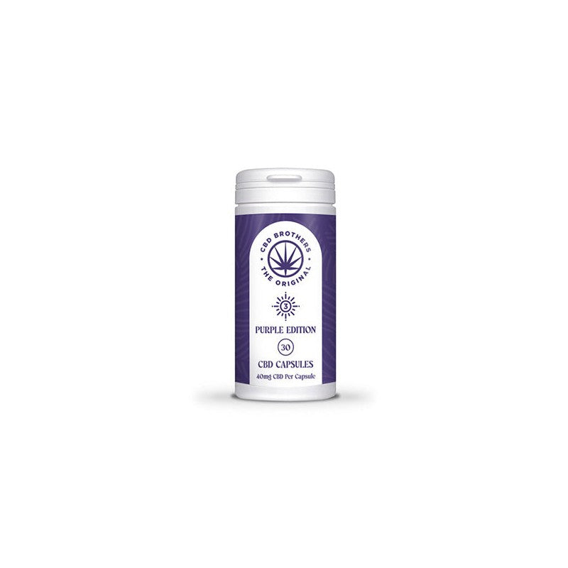 CBD Brothers Purple Edition 1200mg CBD-CBDA Vegan Capsules - 30 Caps