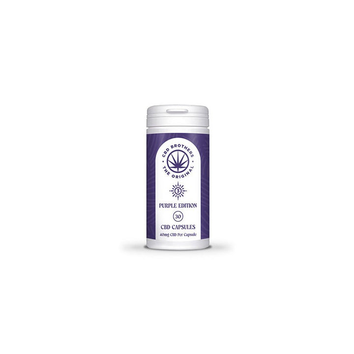 CBD Brothers Purple Edition 1200mg CBD-CBDA Vegan Capsules - 30 Caps