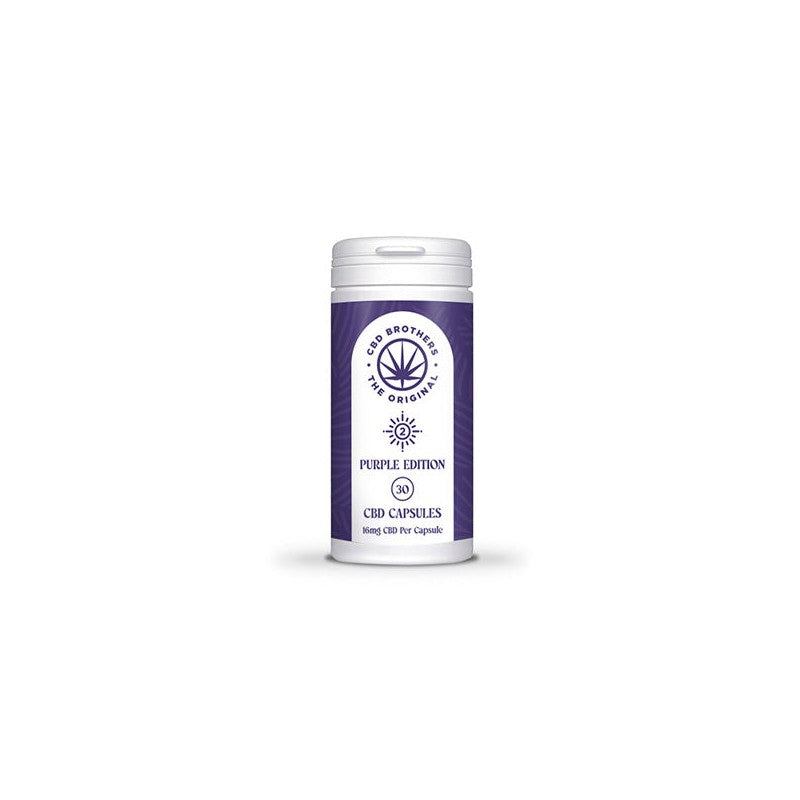 CBD Brothers Purple Edition 480mg CBD-CBDA Vegan Capsules - 30 Caps