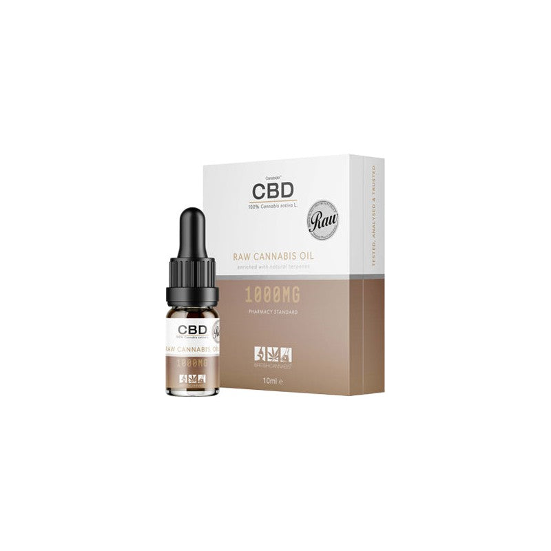 CBD by British Cannabis 1000mg CBD Raw Cannabis Oil Drops 10ml