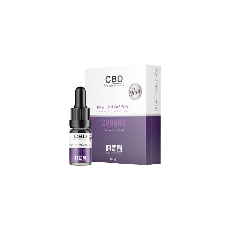 CBD by British Cannabis 2000mg CBD Raw Cannabis Oil - 10ml