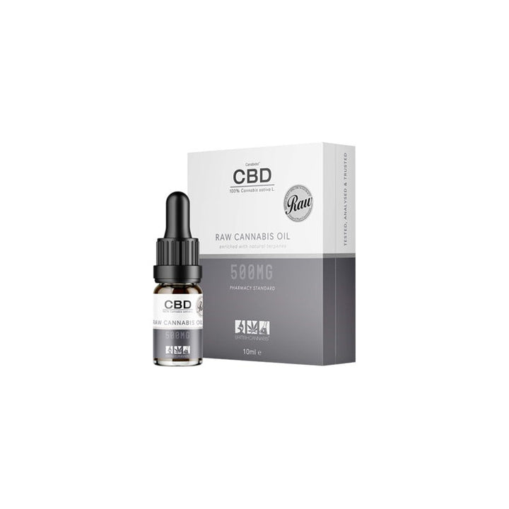 CBD by British Cannabis 500mg CBD Raw Cannabis Oil Drops 10ml