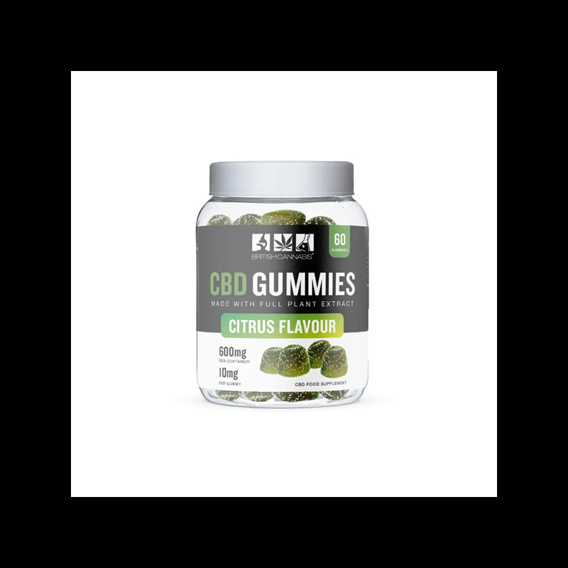 CBD by British Cannabis 600mg CBD GummiesCitrus - 60 Pieces