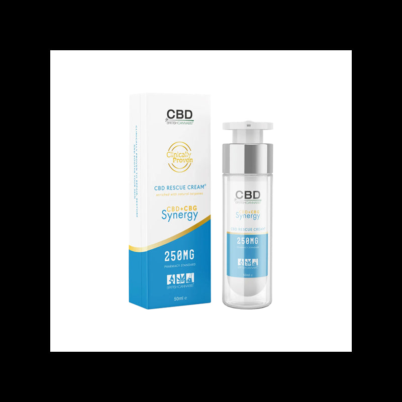 CBD By British Cannabis Synergy 250mg CBG + CBD Rescue Cream - 50ml