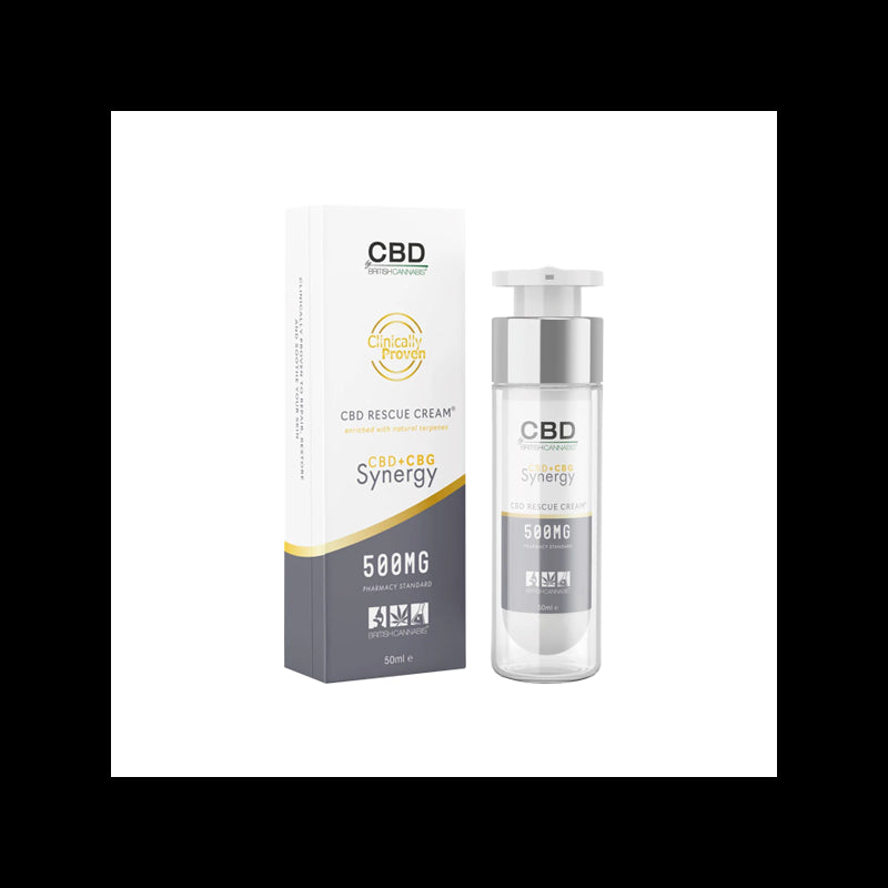 CBD By British Cannabis Synergy 500mg CBG + CBD Rescue Cream - 50ml