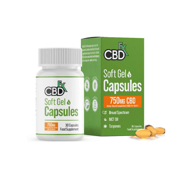 CBD +FX Hemp Soft Gels 750 Series 30 CT