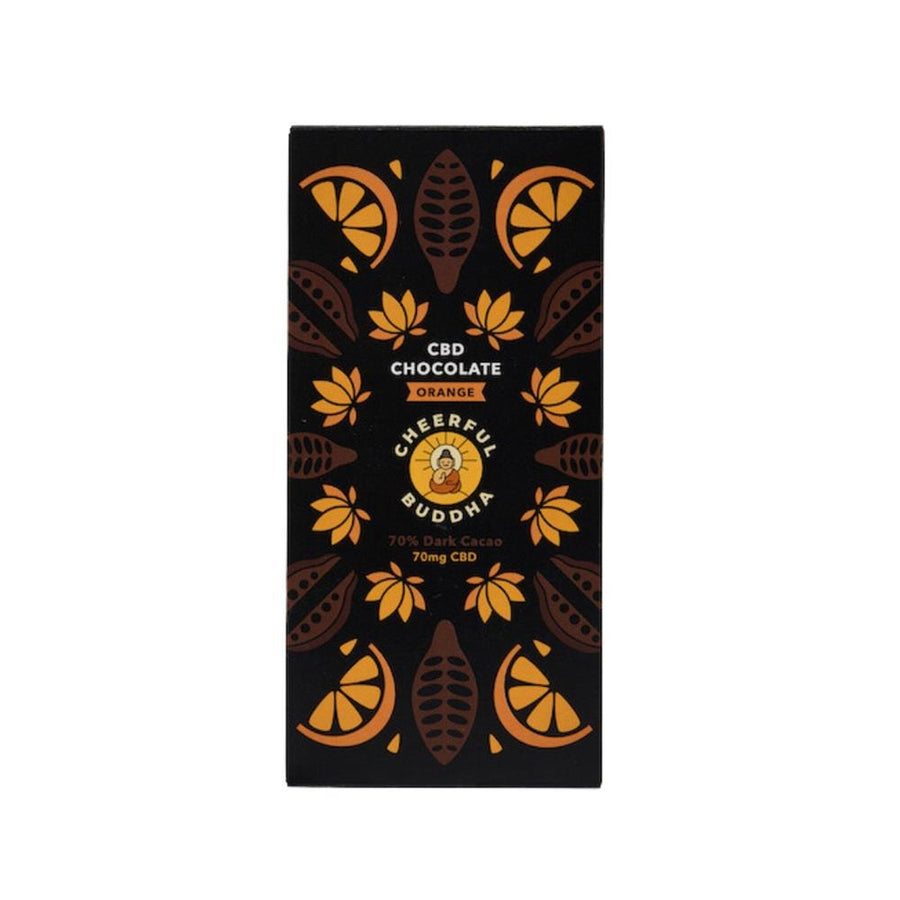 Cheerful Buddha CBD Infused Chocolate (Orange) - 70g