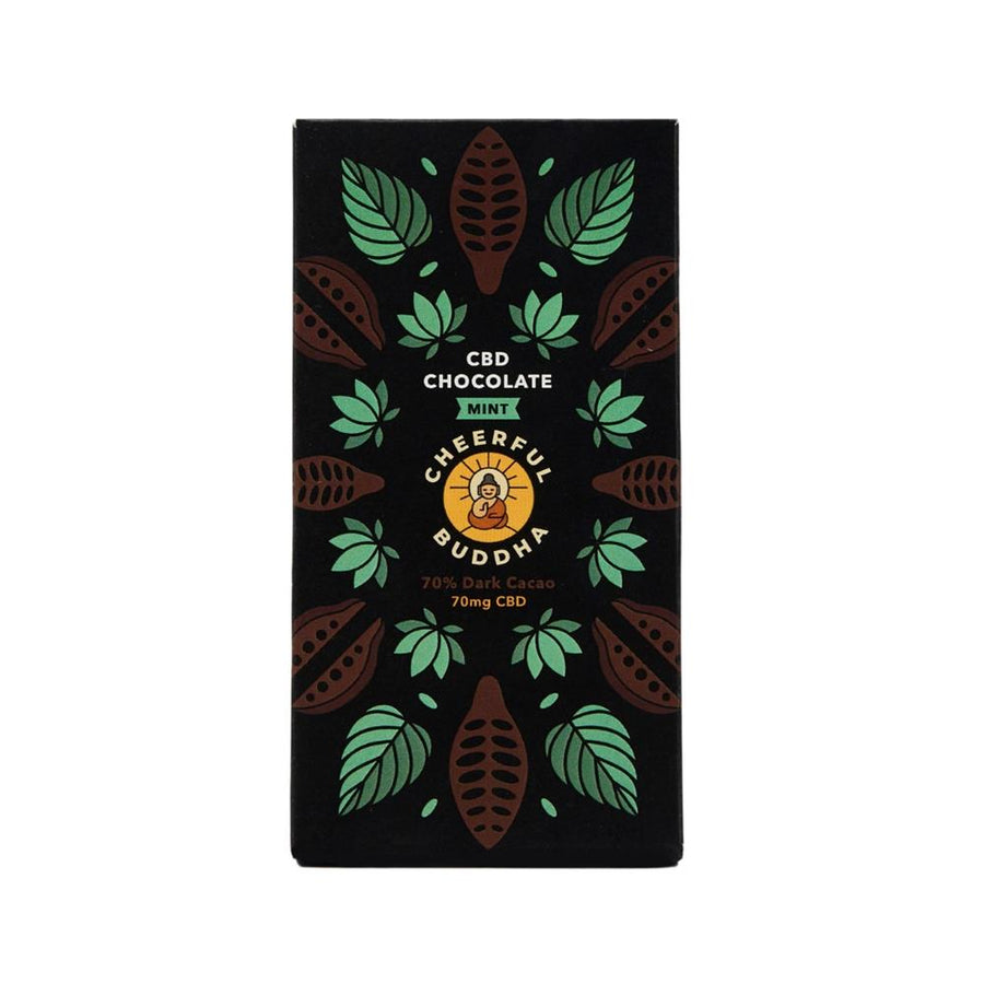 Cheerful Buddha CBD Infused Chocolate (Mint) - 70g