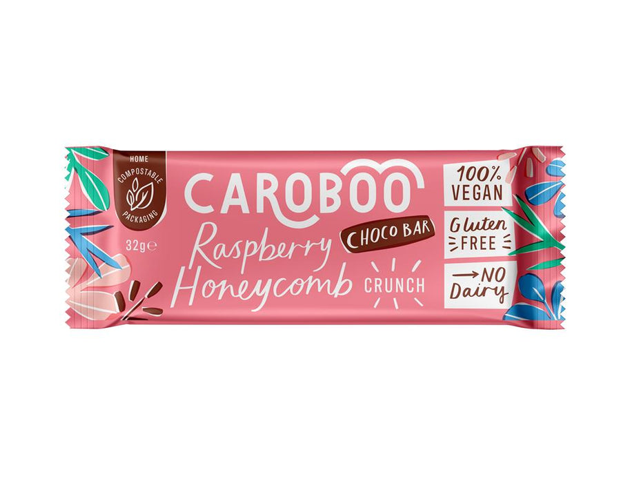 Vegan Raspberry & Honeycomb Crunch Bars 32g