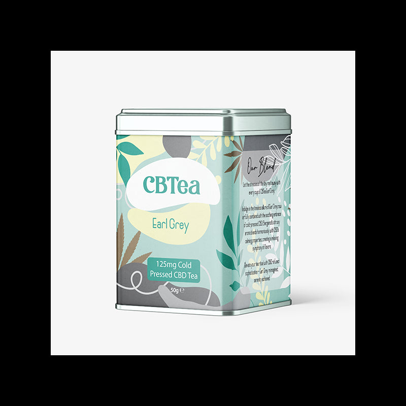 CBTea 125mg Cold Pressed Full Spectrum CBD Earl Grey - 50g