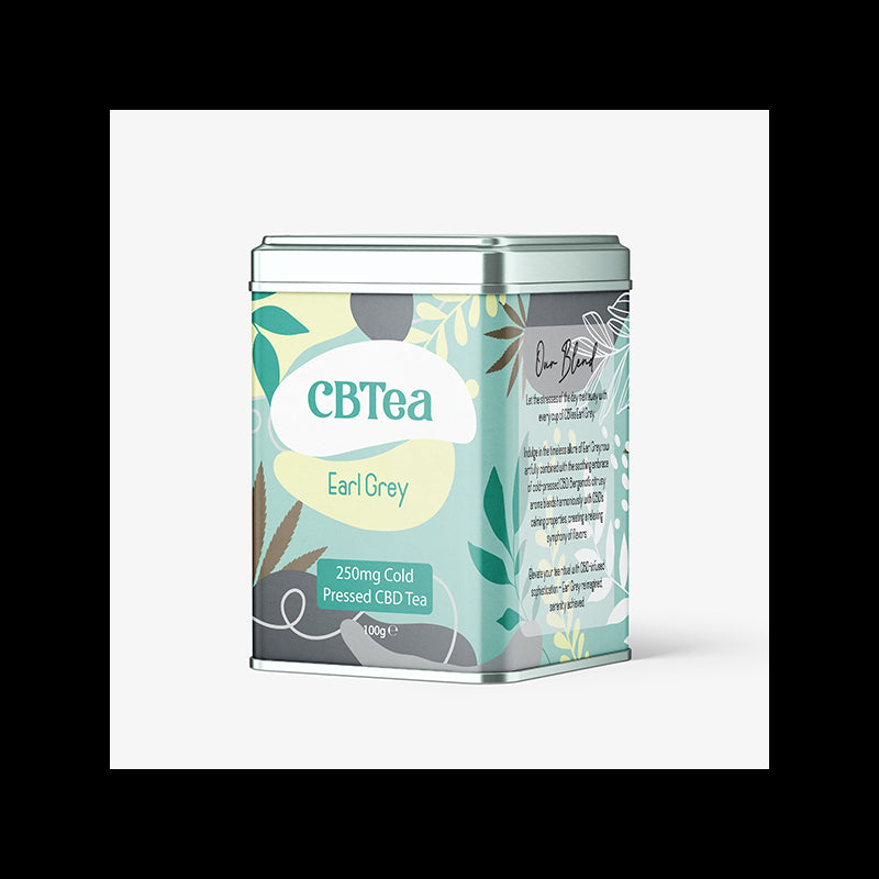 CBTea 250mg Cold Pressed Full Spectrum CBD Earl Grey Tea - 100g