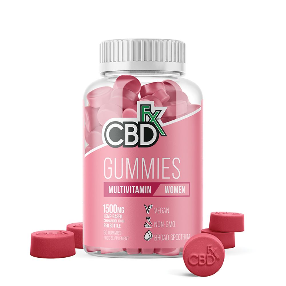 CBDfx Women's Mulitivit Gummies (60ct / 1500mg CBD Per Bottle)