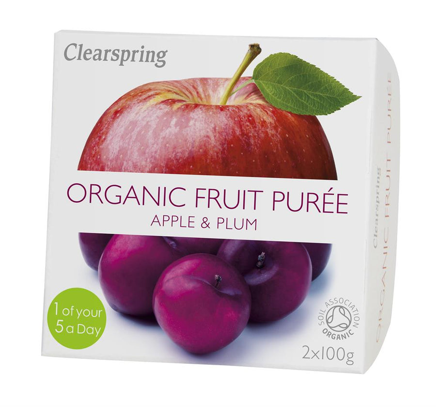 Organic Fruit Puree Apple & Plum (2x100g)