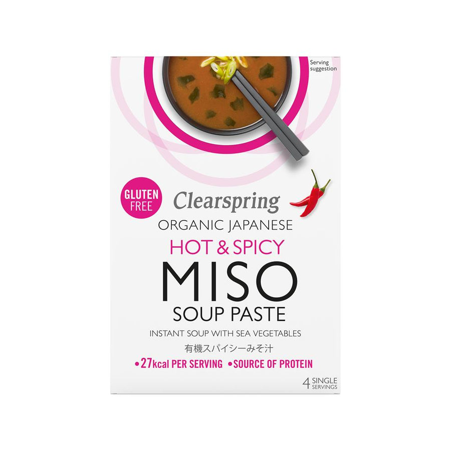 Organic Japanese Hot & Spicy Instant Miso Soup 60g