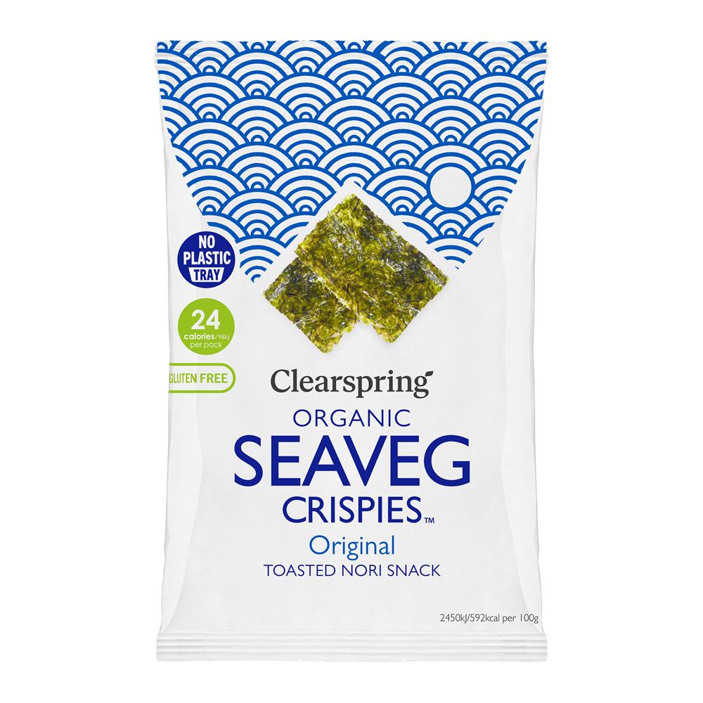 Organic Seaveg Crispies Original 4g (TRAYLESS)