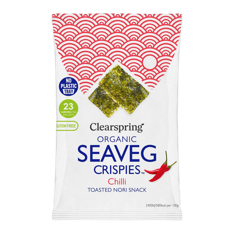 Organic Seaveg Crispies Chilli 4g (TRAYLESS)