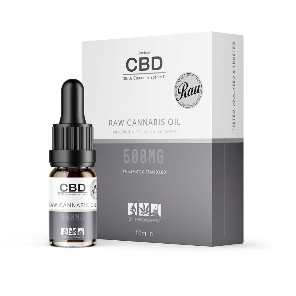 Canabidol CBD Oil Dropper (RAW) 500mg 10ml