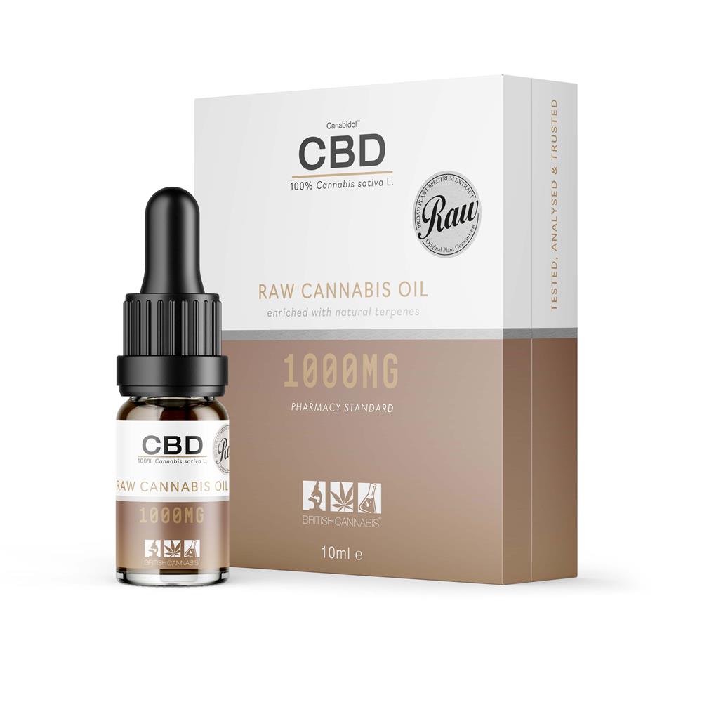 Canabidol CBD Oil Dropper (RAW) 1000mg 10ml