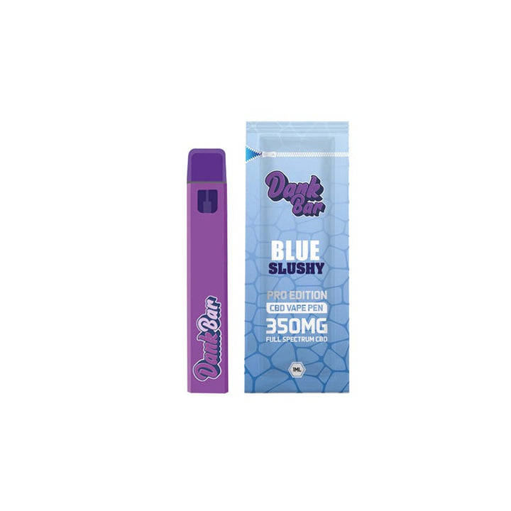 Dank Bar Pro Edition 350mg Full Spectrum CBD Vape Disposable by Purple Dank - 12 flavours