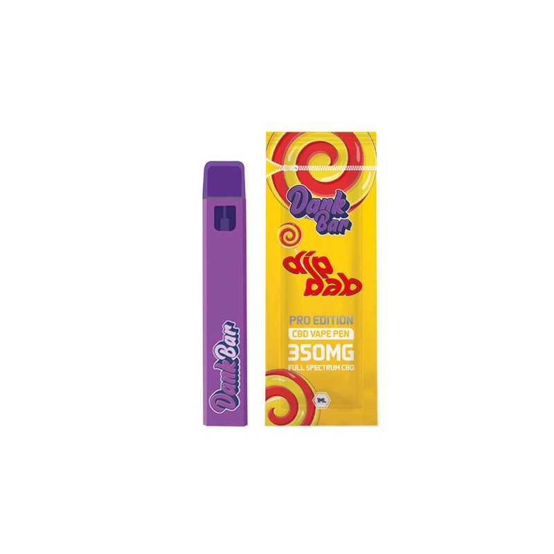 Dank Bar Pro Edition 350mg Full Spectrum CBD Vape Disposable by Purple Dank - 12 flavours