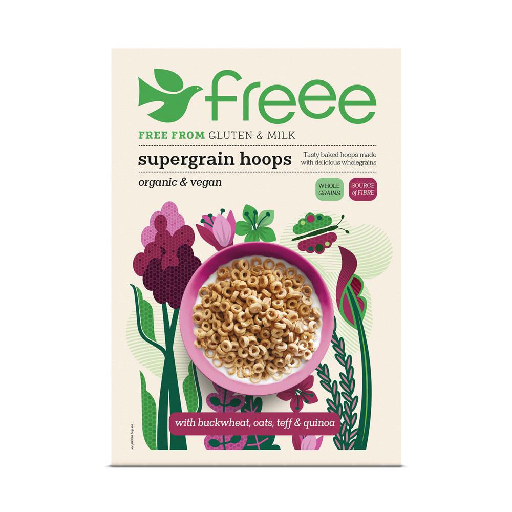 Freee Org Supergrain Hoops Buckwheat Oats Teff & Quinoa 300g