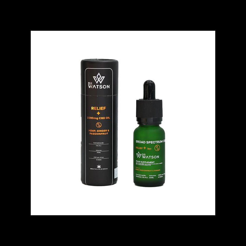 Dr Watson 3000mg Broad-Spectrum Relief CBD Oil 20ml