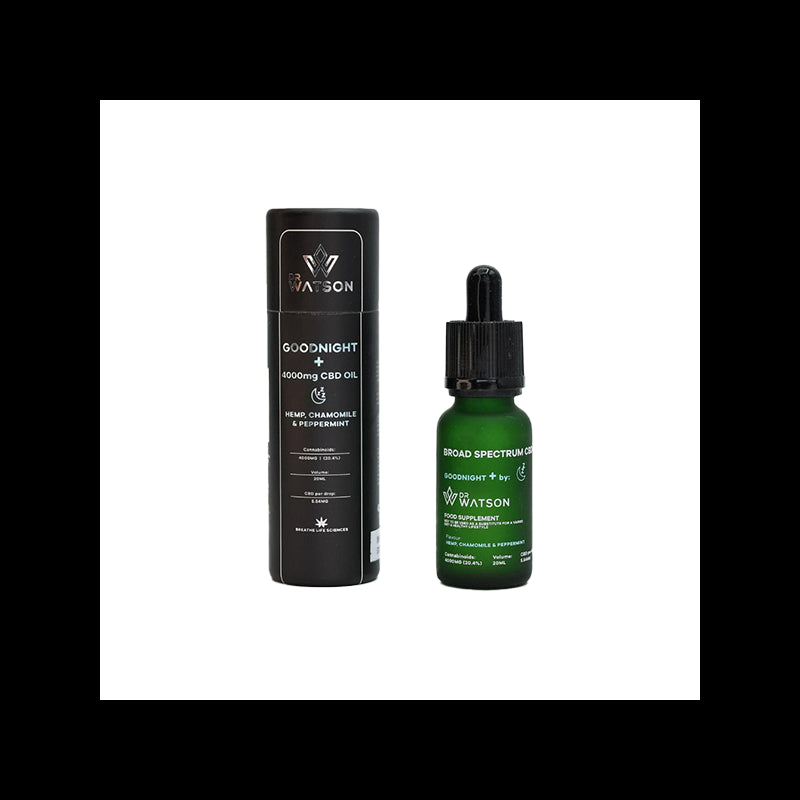 Dr Watson 4000mg Broad-Spectrum Goodnight CBD Oil 20ml