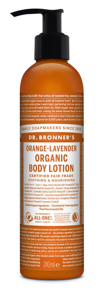 Organic Orange Lavender Hand and Body Lotion 236ml