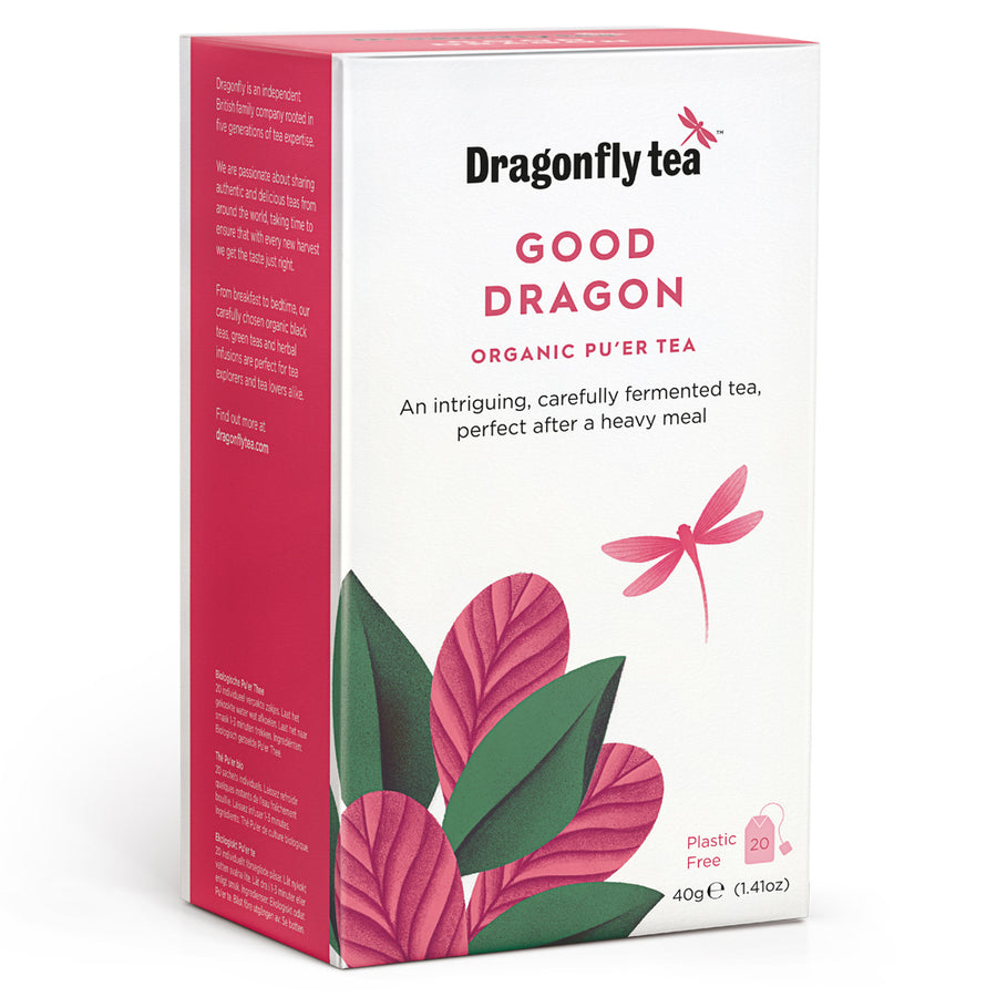 Dragonfly Digestive Pu'er Organic Fermented Tea 20 bag