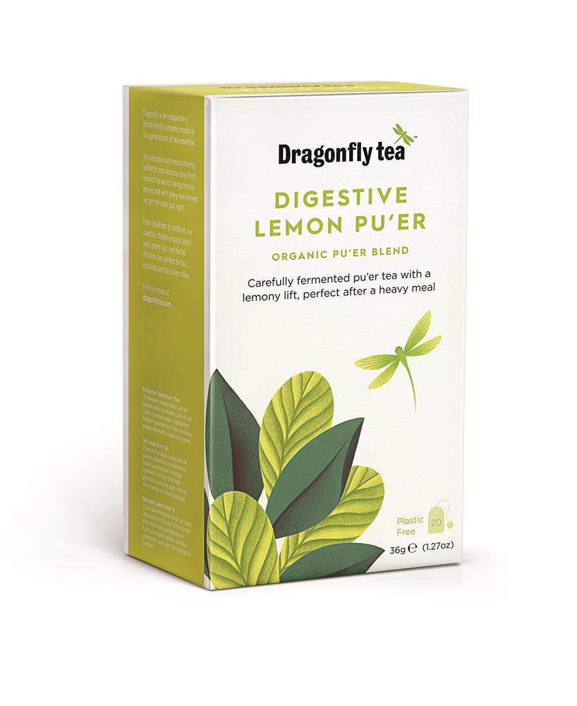 Digestive Lemon Pu'er Organic Fermented Tea 20 bag