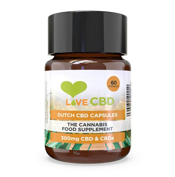 Love CBD Dutch CBD Capsules 300mg 60 capsules